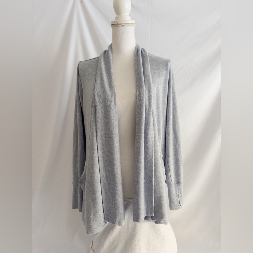 Athleta Pranayama Wrap Cardigan Gray Size M